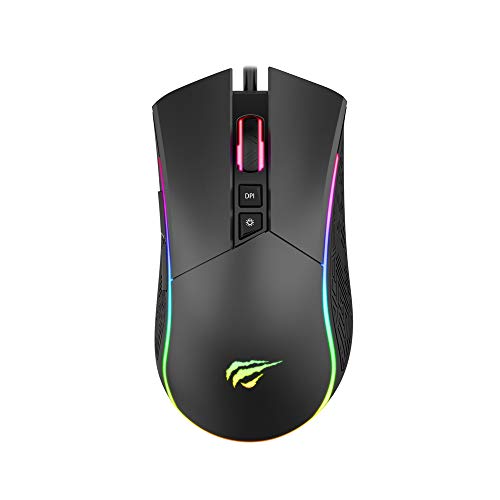 Havit Mouse Gamer MS1001S RGB Macro, 7 Botões