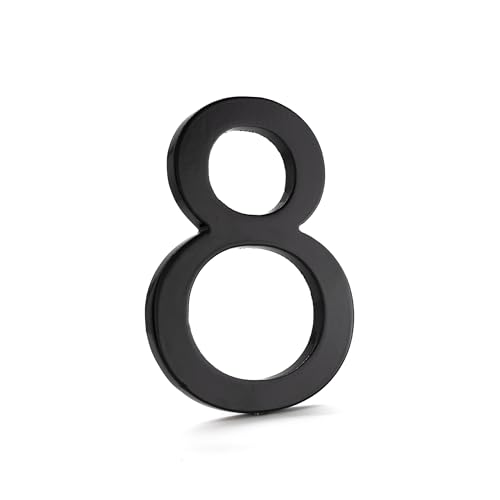 Montague Metal Products MHN-12-F-BK1-1 Números de domicilio flotantes modernos d