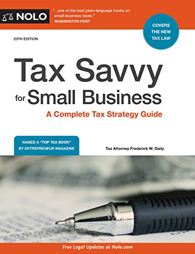Tax Savvy for Small Business: A Complete Tax Strategy Guide book cover