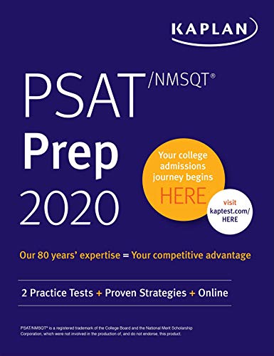 PSAT/NMSQT Prep 2020: 2 Practice Tests + Proven Strategies + Online (Kaplan Test Prep) book cover