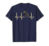 Moose Heartbeat Shirt Best Moose Lover Gift Tshirt T Shirt