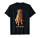 Lab Mom Fox Red Labrador Retriever Dog Lover Gift T Shirt