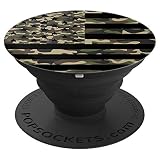 Pop Out Usa American Vintage Flag Hunting Camo Popsockets Ad