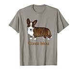 Black Tan Brindle Cardigan Welsh Corgi Mom Dog Lover Gift T