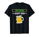 Funny No Carb T-shirt T-Shirt