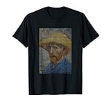 Vincent Van Gogh Straw Hat T Shirt Pixel Art Tee T Shirt