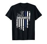 Thin Blue Line Proud Daughter Police Family T Shirt