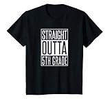 Kids Straight Outta 5Th Grade Parody T Shirt