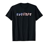 American Flag Patriotic Sign Language Asl Shirt T Shirt For