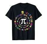 Pi Spiral Novelty T Shirt For Pi Day Teacher Kids