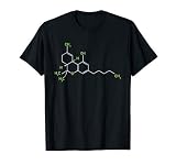 Cannabis Weed Pot Molecule Thc Marijuana Stoner Gift T Shirt