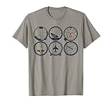 Designed For Flight Pilot S Six Pack Aviation Tee T Shirt
