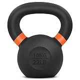Yes4All Powder Coated Kettlebell 22 Lb Cast Iron Core Kettle