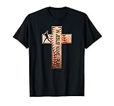 Baseball Laces Cross Jesus Name I Play Christian Faith God T