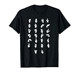 Asl Full Alphabet Shirt American Sign T Shirt T Shirt