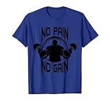 C386 NO PAIN NO GAIN Gym T Shirt Workout Fitness Motivation T-Shirt