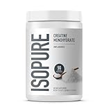 Isopure 100% Pure Creatine Monohydrate Powder, Sugar Free, Unflavored, 5g Creatine Monohydrate Per Serving, 1.1 Lbs, 100 Servings (Packaging May Vary)