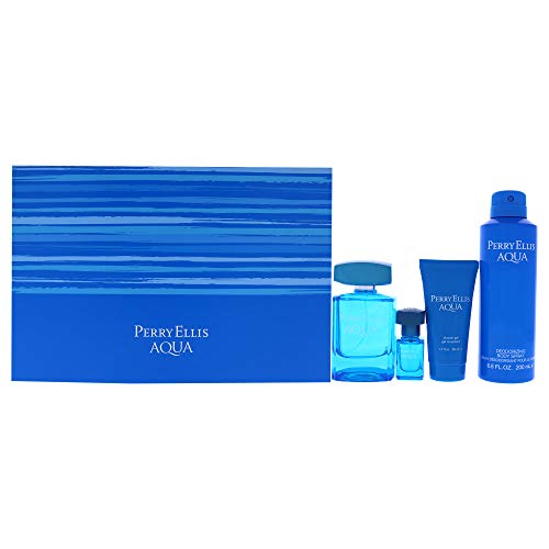 PERRY ELLIS - Perry Ellis Aqua CABALLERO 100 ml EDT Spray **set 3 pzs**