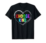 Choose Kind Tshirt Anti Bullying Heart T Shirt Rainbow T Shi