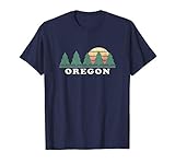 Oregon Or T Shirt Vintage Graphic Tee Retro 70S Design T Shi