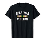 Patriotic American Creations by Revinct Designs Gulf War Veteran Pride Persian Gulf Service Ribbon T-Shirt