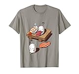 Funny Sleep Walking Sushi Japanese Foodie T Shirt