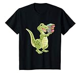 Kids Funny Cute Dinosaur Book Reading Lovers Party Girls Boys Tee