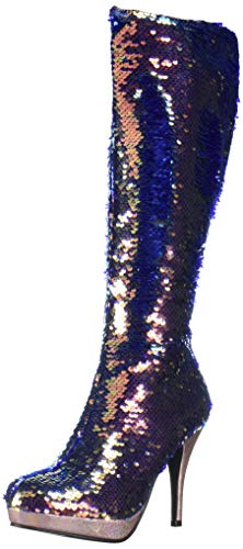 Ellie Shoes Women's 421-GILLIAN Boot, Rose Gold, 8 M US