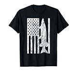 Musky Fishing - American Flag Patriotic Muskie T-Shirt