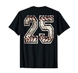 Baseball Jersey Number 25 Vintage Distressed T Shirt