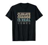 Climate Change Is Real Vintage Style T Shirt