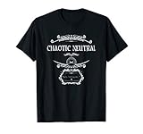 Chaotic Neutral Alignment Gamer Geek RPG T-Shirt White Font T-Shirt