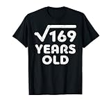 Square Root Of 169 Shirt Teen Boy Girl 13Th Birthday T Shirt