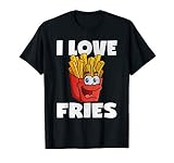 I Love Fries Funny Cute Vintage French Fry Lover T Shirt