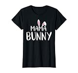 Mama Bunny Easter Shirt Pregnant Mom Matching Couple Shirts
