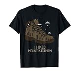 Vintage Mount Katahdin T Shirt Camping Hiking Boot Tshirt T
