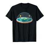 Flat Earth T Shirt Map Model Globe Conspiracy Believer T-Shirt