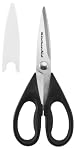 KitchenAid All Purpose Kitchen Shears with Protective Sheath Durable Stainless Steel Scissors, Dishwasher Safe, Soft Grip Com