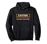 Caution Natural Redhead Funny Ginger Gift Pullover Hoodie