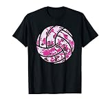 Pink Camo Volleyball - Pink Camouflage Volleyball T-Shirt
