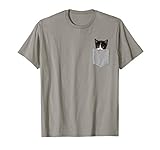 Cute Cat Peeking In Pocket T Shirt Cat Lover Tshirts T Shirt