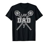 Lacrosse Dad 7 Lax Player Number 7 Fathers Day Biggest Fan T