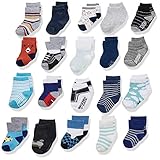 WAFUNNE Baby Boys Socks Wholesale 20 Pairs Baby Socks Cotton Boy 0-12 months