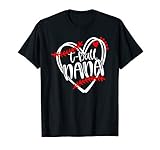 Womens Tball NANA, T ball Tshirt, Girls T-ball Heart T-Shirt