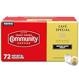 Community Coffee Café Special 72 Count Coffee Pods, Medium-Dark Roast, Compatible with Keurig 2.0 K-Cup Brewers, 72 Count (Pack of 1)