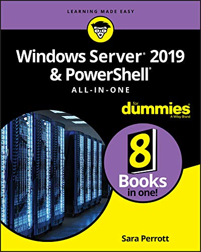 Windows Server 2019 & Powershell All-In-One for Dummies book cover