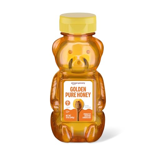 12-Oz Amazon Grocery Golden Pure Honey