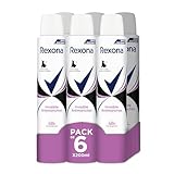 Rexona Men Invisible Black & White Aerosol Pack 6 x 200 ml tipos de desodorantes para hombre