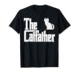 Cat Shirts For Women Men Girls Kids Kitten Gifts The Catfather Fathers Day Cat Dad Pet Owner Gift Men T-Shirt