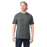 Dickies Men's Big & Tall Heavyweight Crew Neck Short Sleeve Tee Big, Hunter Green Heather, XX-Large Tall
